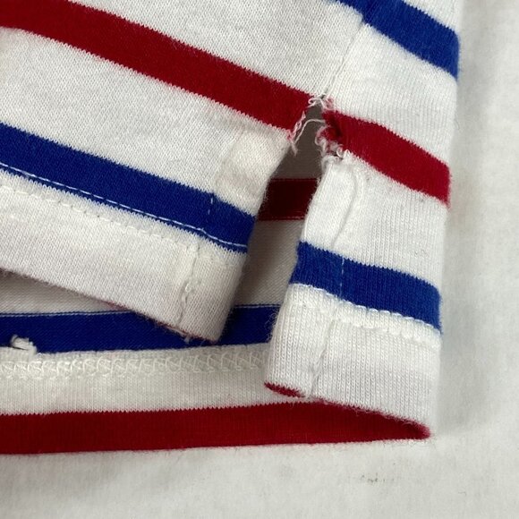 Talbots Striped 3/4 Sleeve Top with Embroidered Heart, SP - Picture 9 of 9